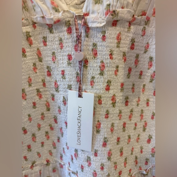 NWT LoveShackFancy Rossi Dress Cerise Pink XXL - Picture 12 of 13